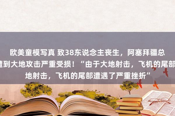 欧美童模写真 致38东说念主丧生，阿塞拜疆总统：空难因客机遭到大地攻击严重受损！“由于大地射击，飞机的尾部遭遇了严重挫折”