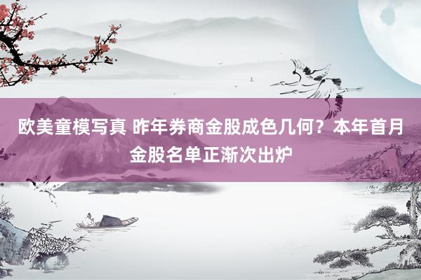 欧美童模写真 昨年券商金股成色几何？本年首月金股名单正渐次出炉