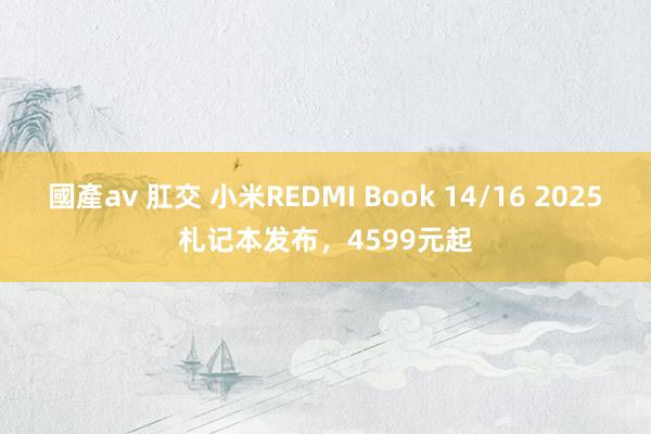 國產av 肛交 小米REDMI Book 14/16 2025札记本发布，4599元起