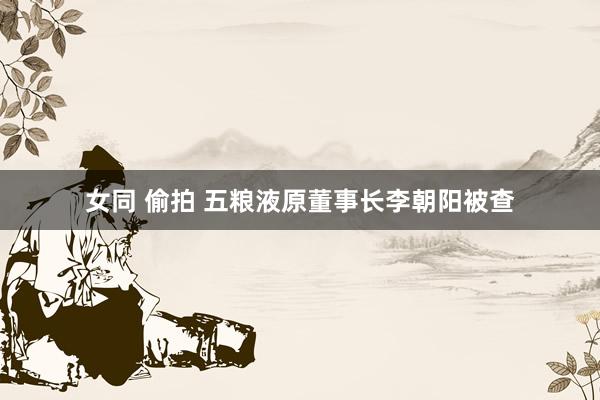 女同 偷拍 五粮液原董事长李朝阳被查