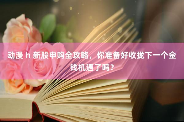 动漫 h 新股申购全攻略，你准备好收拢下一个金钱机遇了吗？
