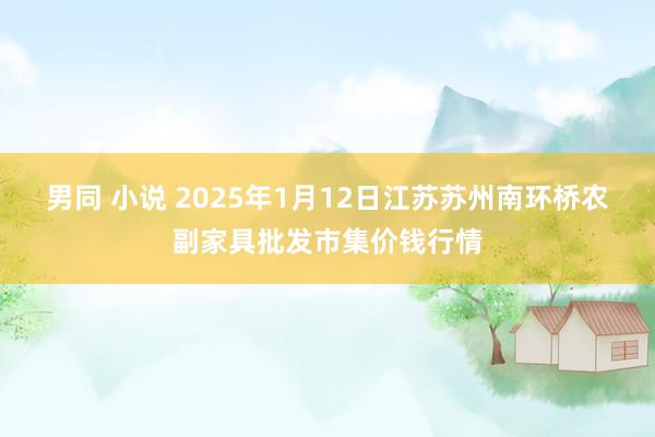 男同 小说 2025年1月12日江苏苏州南环桥农副家具批发市集价钱行情
