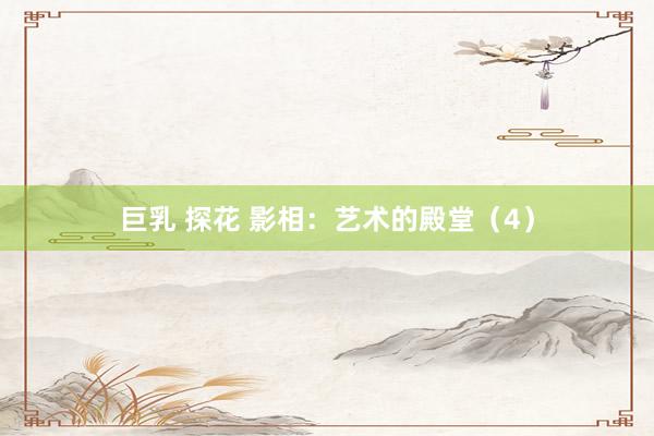 巨乳 探花 影相：艺术的殿堂（4）