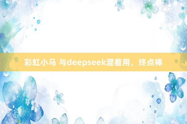 彩虹小马 与deepseek混着用,终点棒
