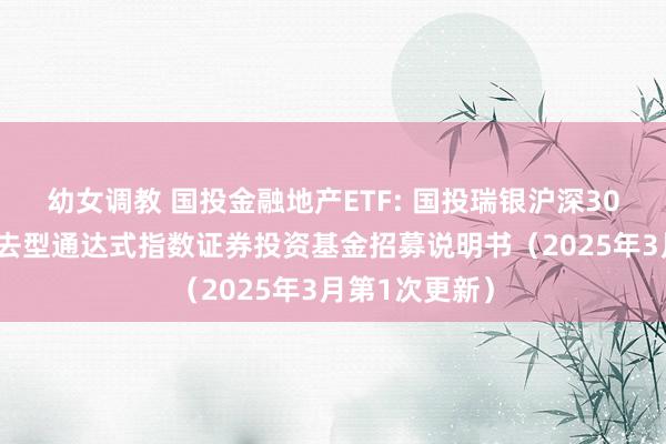 幼女调教 国投金融地产ETF: 国投瑞银沪深300金融地产来去型通达式指数证券投资基金招募说明书(2025年3月第1次更新)