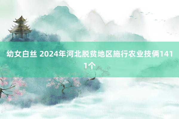 幼女白丝 2024年河北脱贫地区施行农业技俩1411个