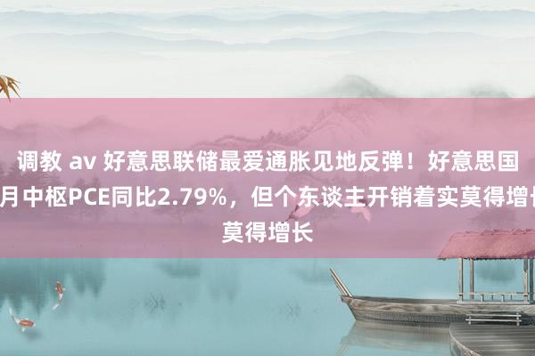 调教 av 好意思联储最爱通胀见地反弹！好意思国2月中枢PCE同比2.79%，但个东谈主开销着实莫得增长