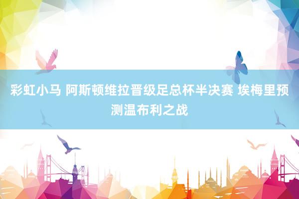 彩虹小马 阿斯顿维拉晋级足总杯半决赛 埃梅里预测温布利之战