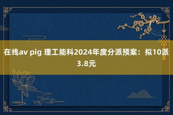 在线av pig 理工能科2024年度分派预案：拟10派3.8元