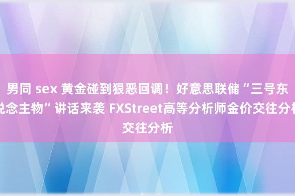 男同 sex 黄金碰到狠恶回调！好意思联储“三号东说念主物”讲话来袭 FXStreet高等分析师金价交往分析